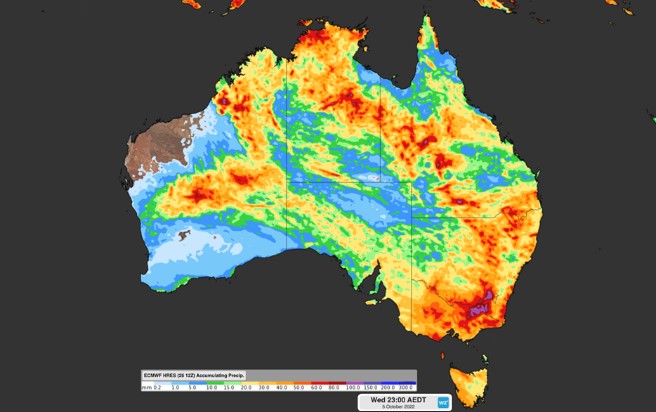 australia rain radar