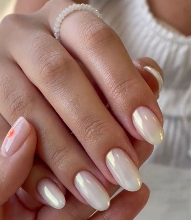 pearl coffin nails