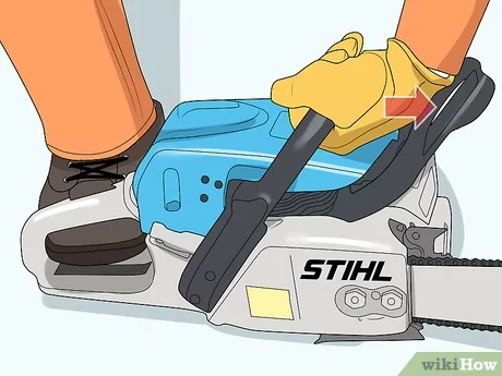 how to start a stihl chain saw