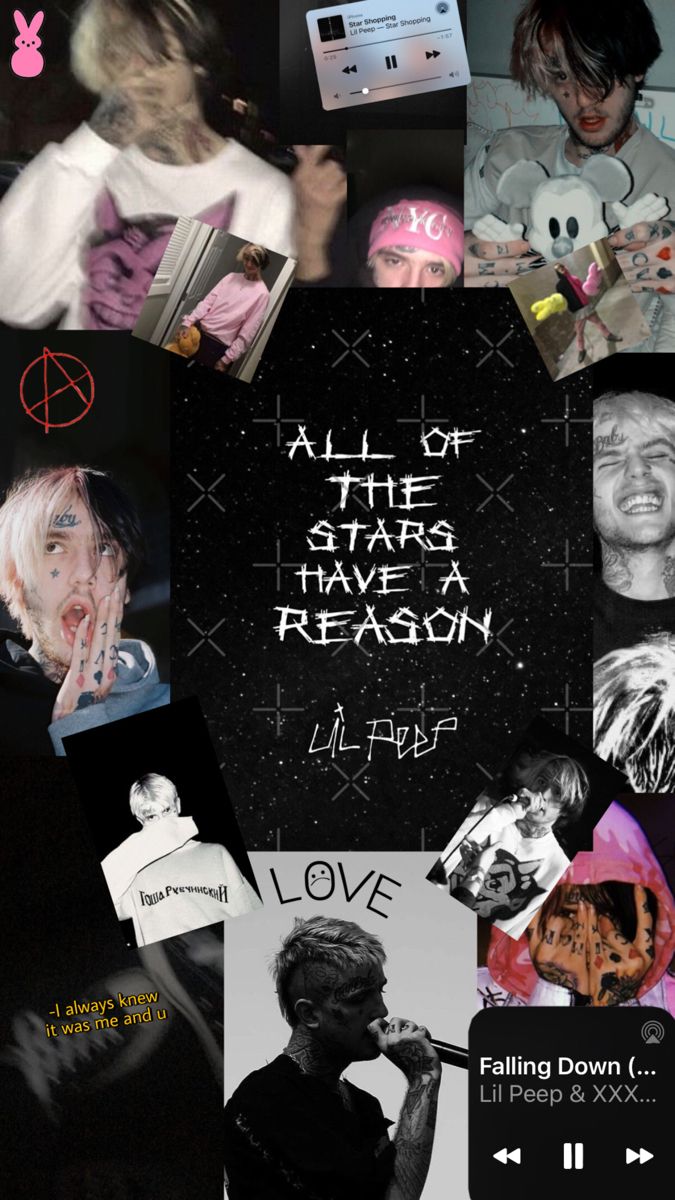 lil peep collage wallpaper