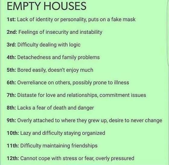 5th house is empty