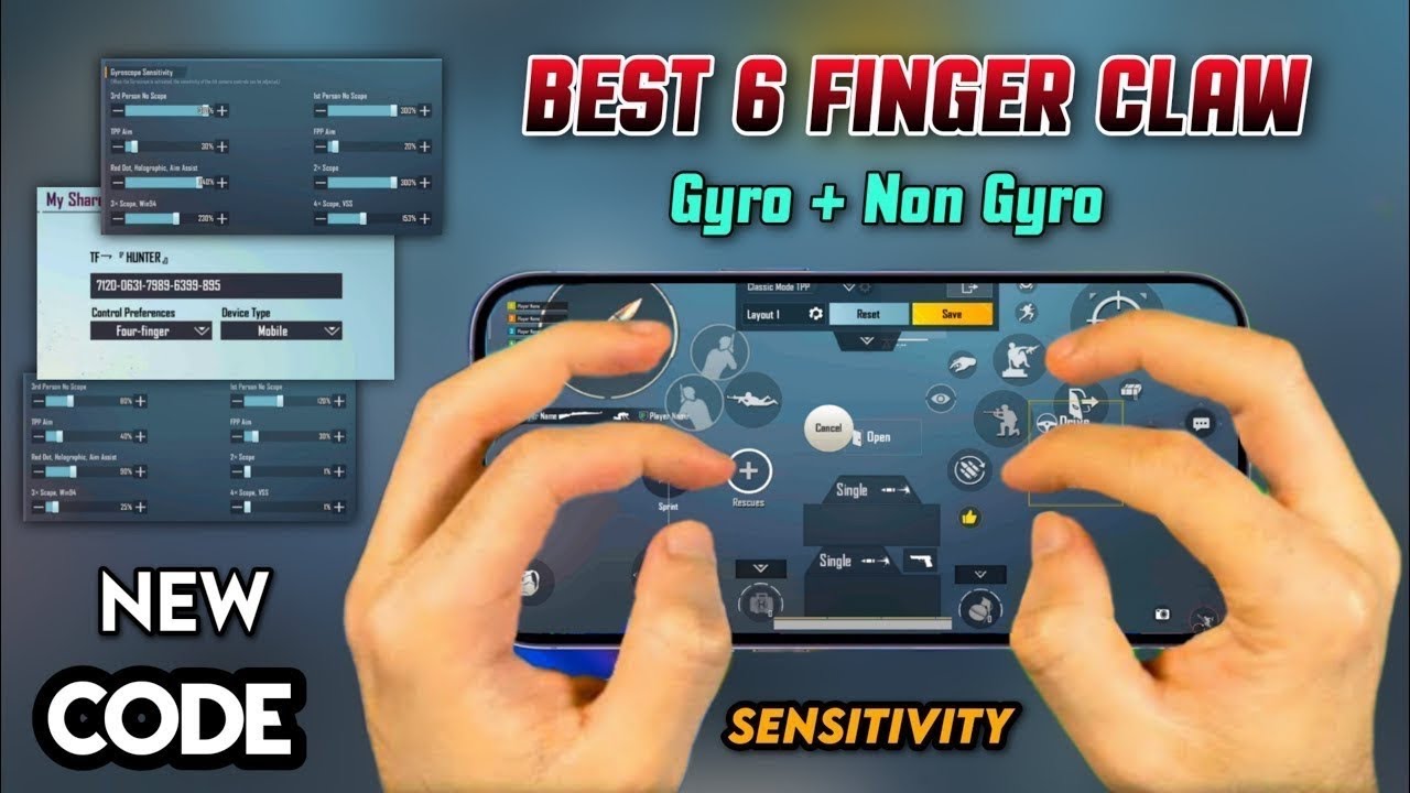 6 finger claw pubg mobile