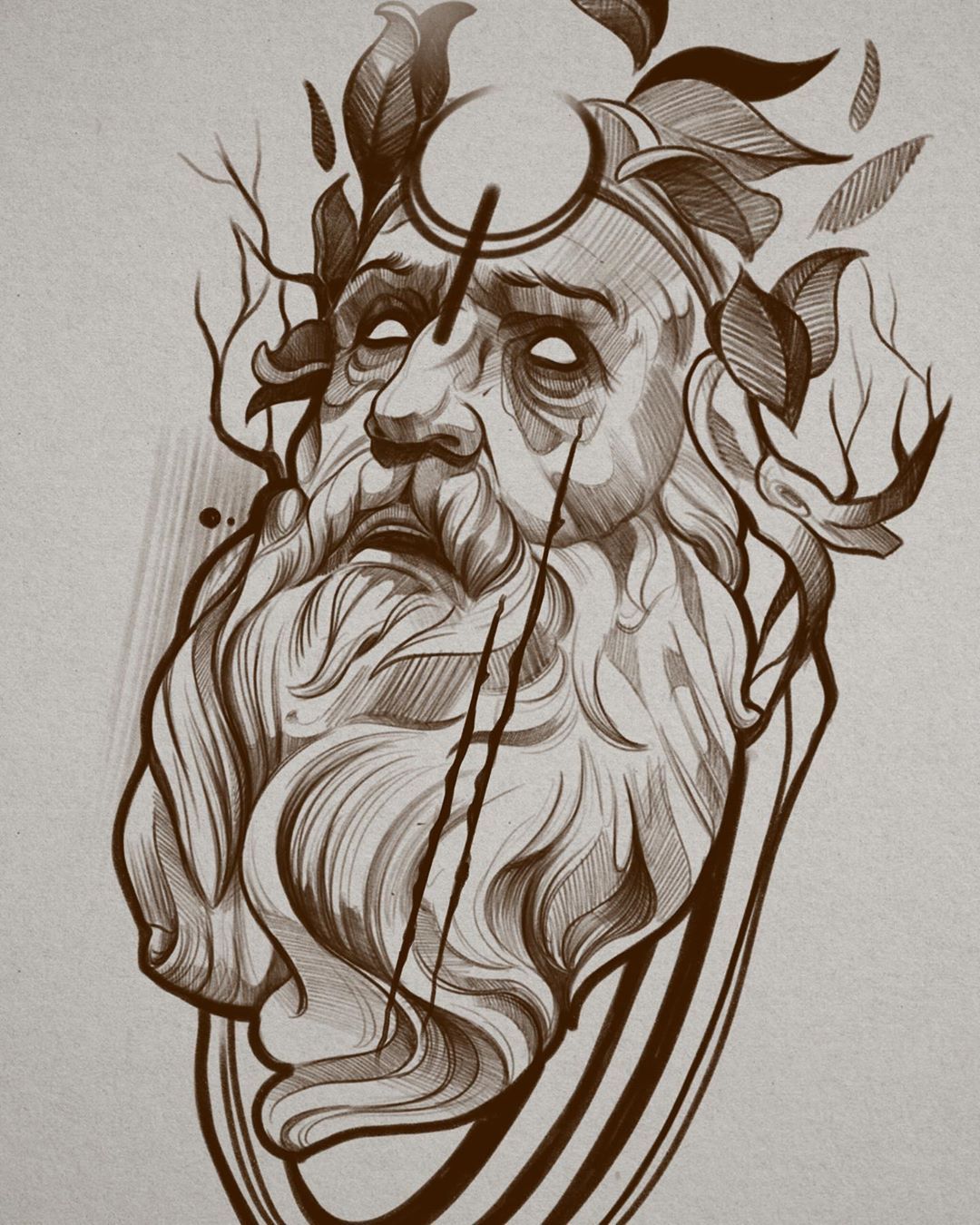 hades tattoo drawing