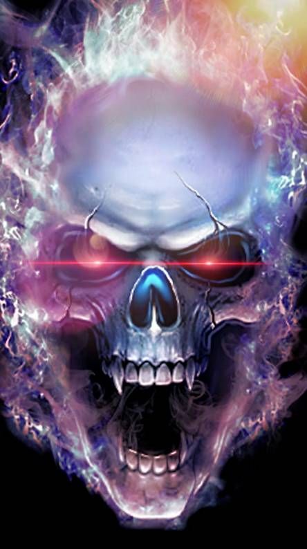 ghost skull wallpaper