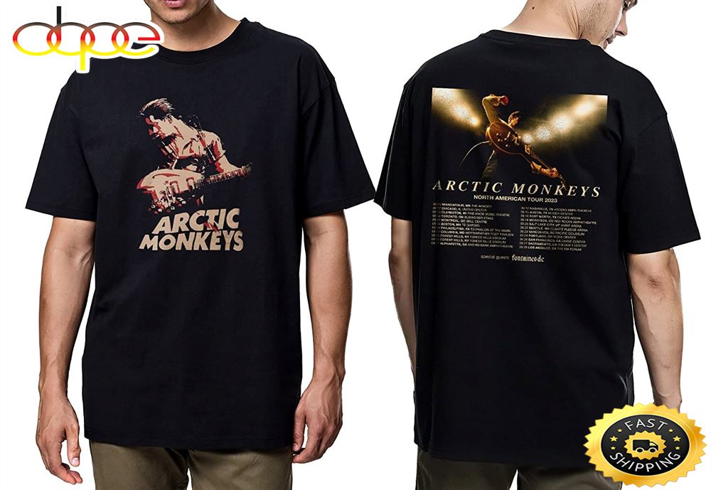 arctic monkeys tour t shirt 2023