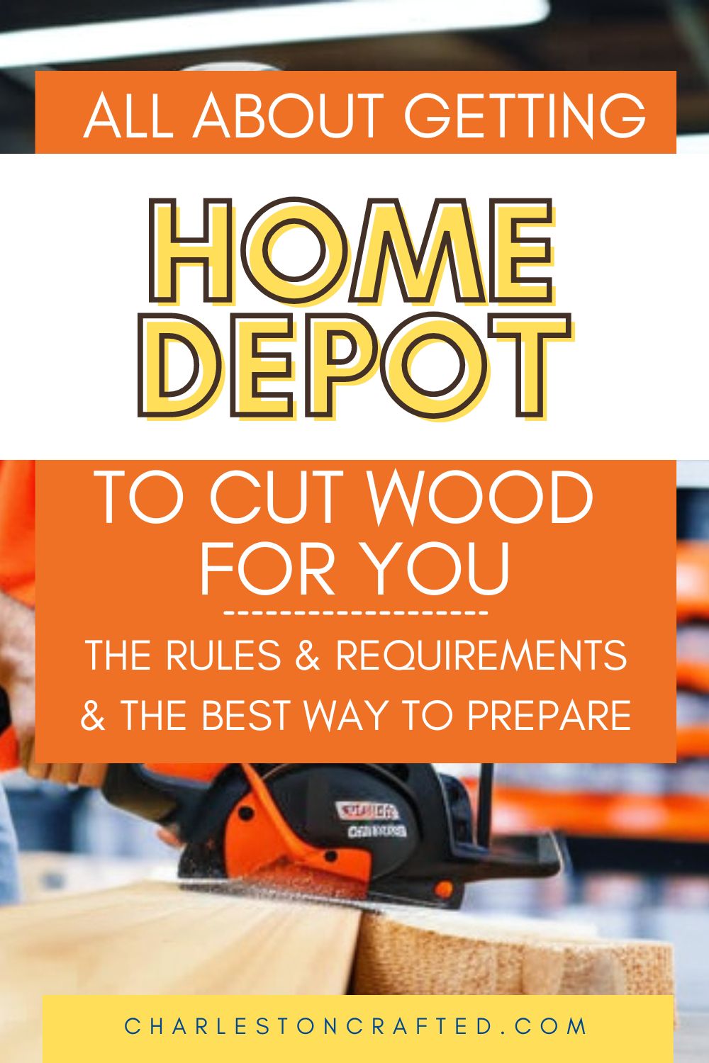 does home depot cut wood for free