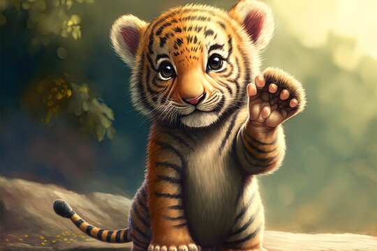 cute baby tiger