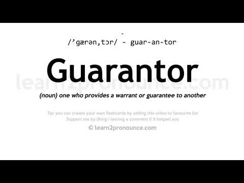 guarantor pronunciation