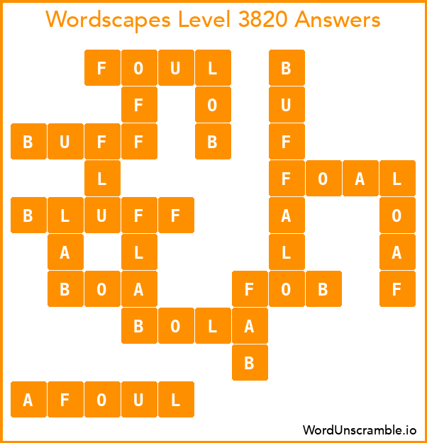 wordscapes 3820