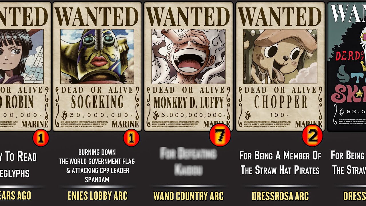 straw hat bounties