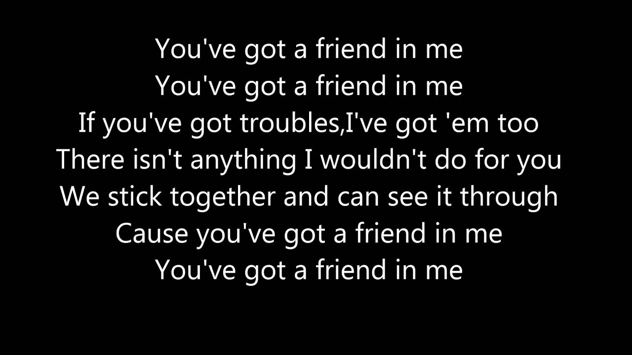 you got a friend in me lyrics