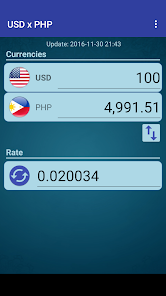 exchange rate us to phil peso