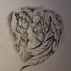 dibujos de angeles realistas