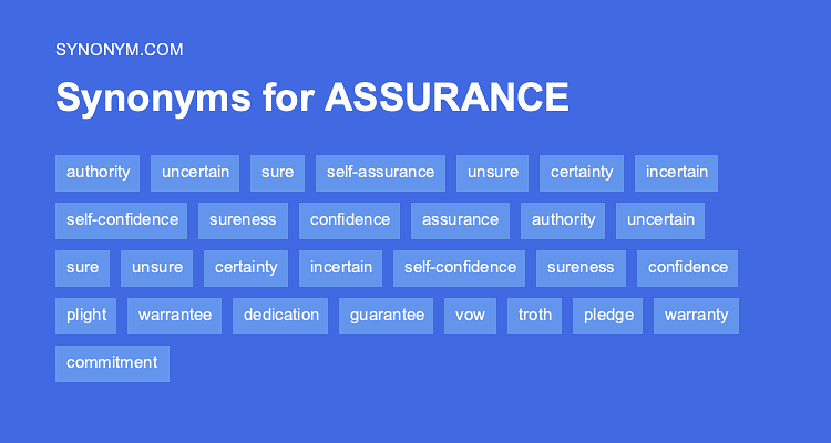 assurance antonym