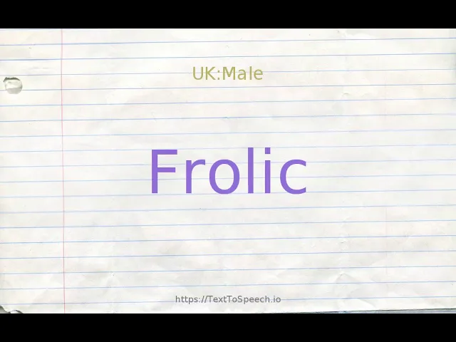 frolic synonym