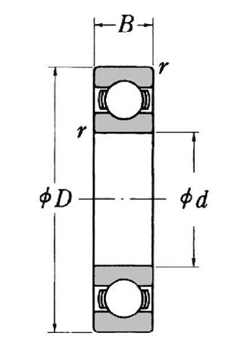 6205 bearing dimensions