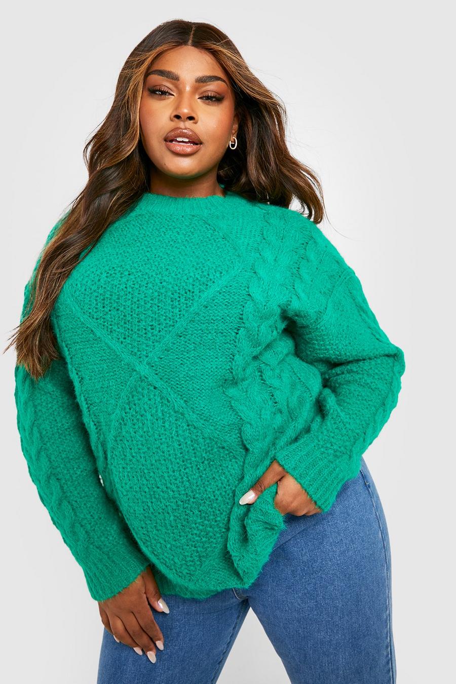 boohoo plus size jumpers