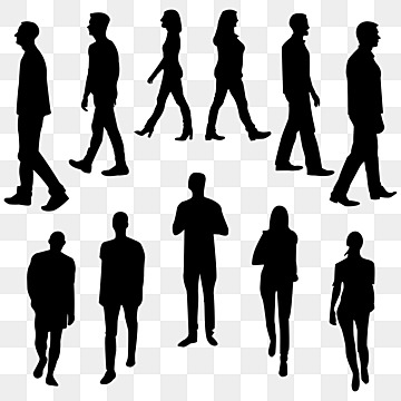 people clipart silhouette