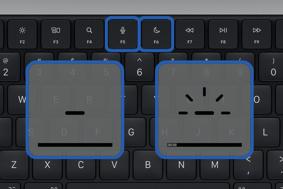 shortcut key for keyboard light