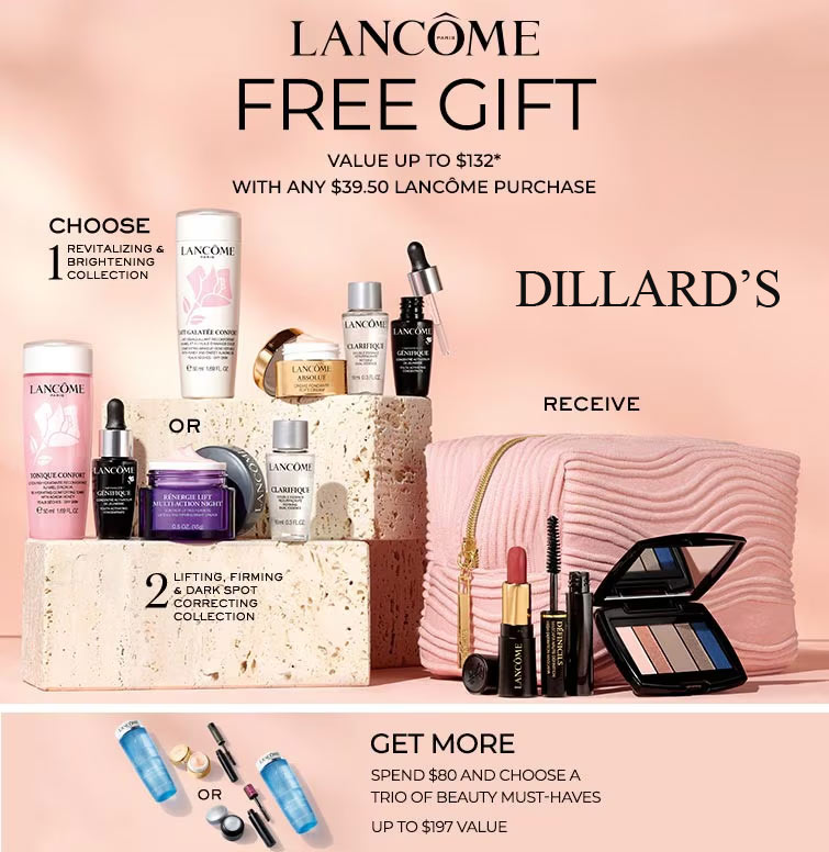 what store has lancome gift with purchase now