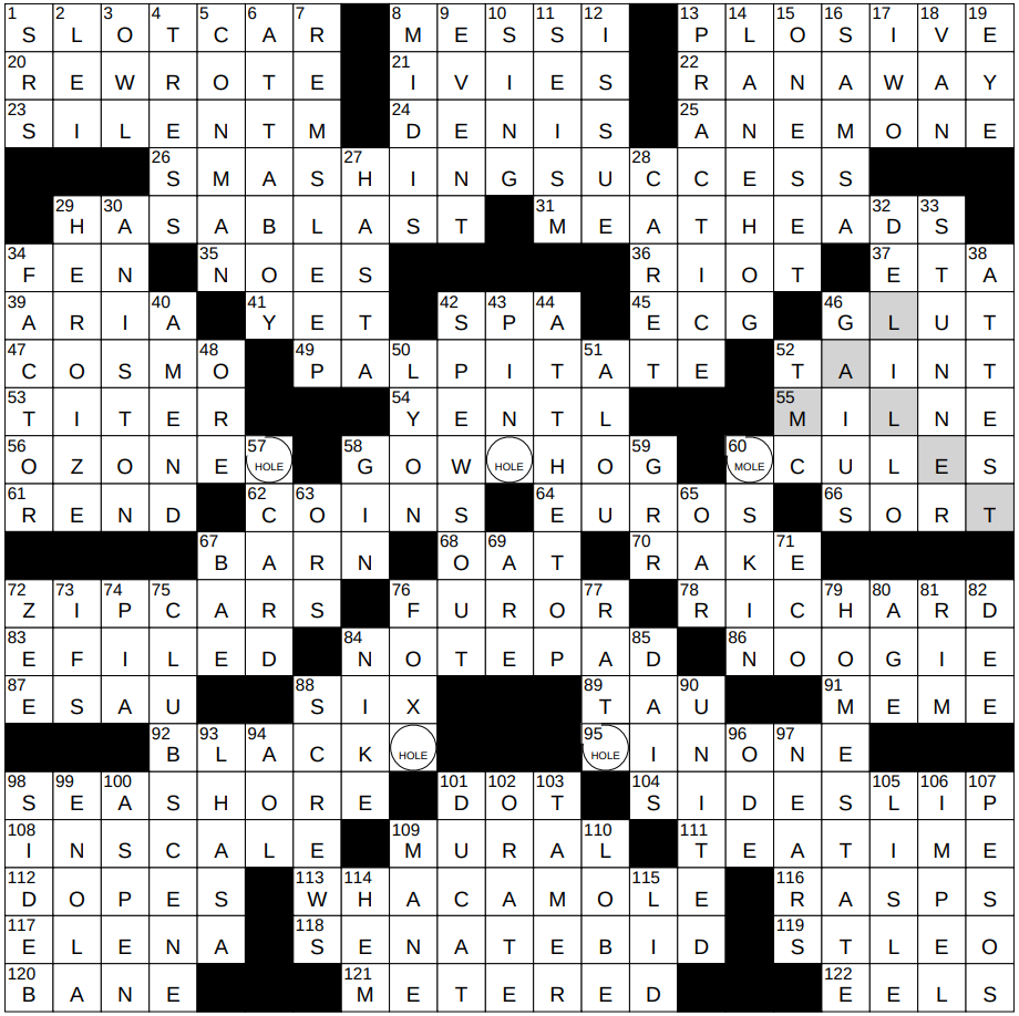 cramped crossword puzzle clue