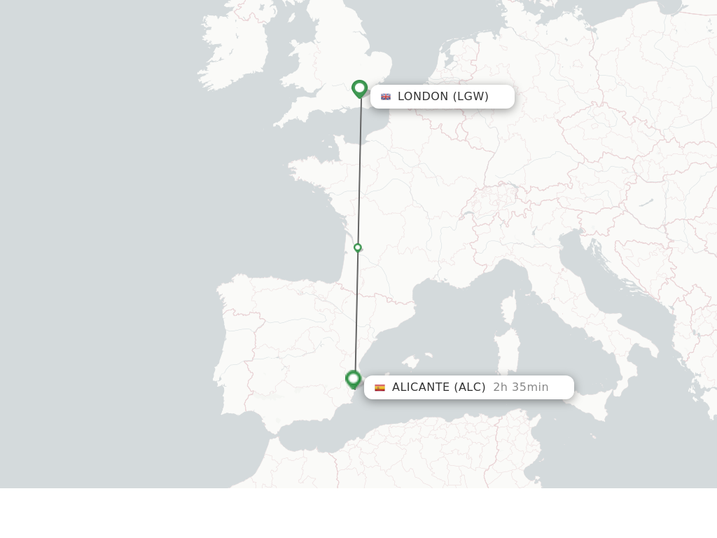 flights from lon to alc