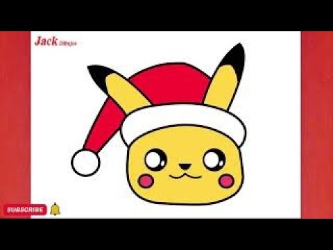 dibujos de pikachu de navidad