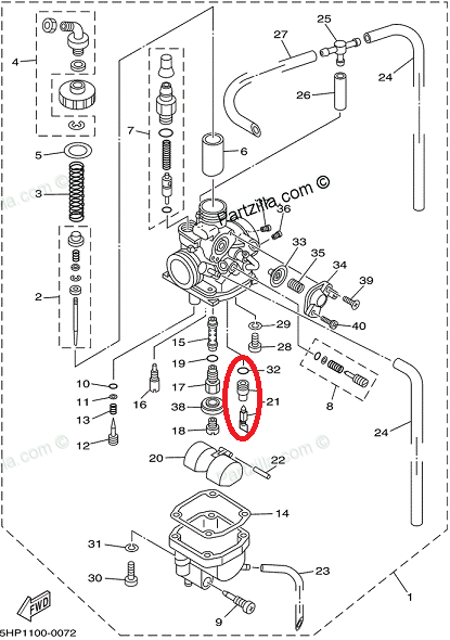 ttr 125 carburetor diagram