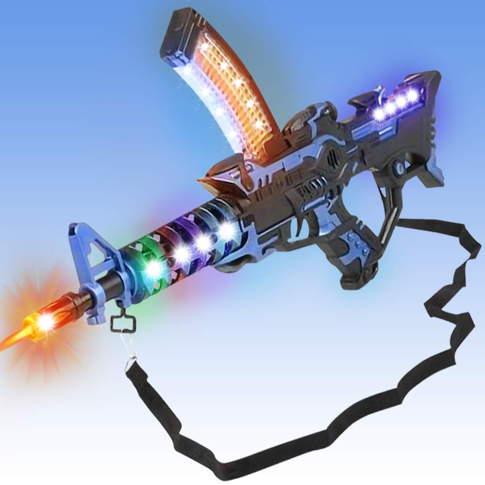 toy gun with lights and sound