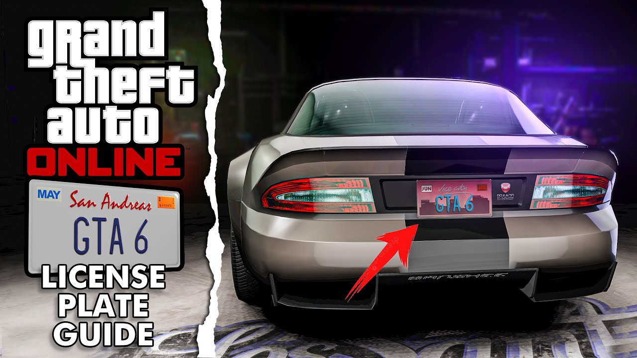 gta online license plates