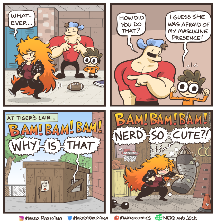 nerd and jock comic