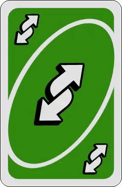 uno reverse card in text