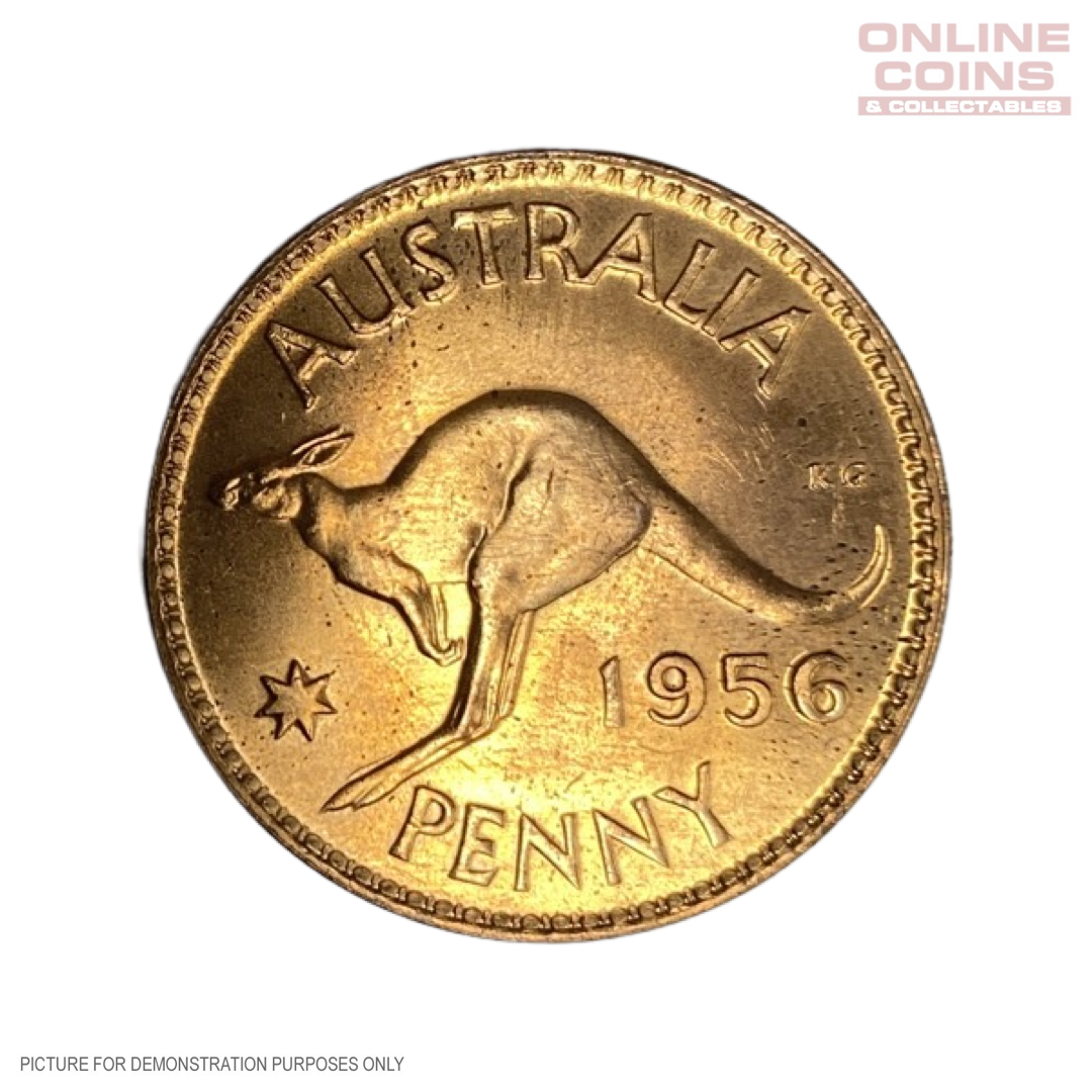 how much is an australian 1956 penny worth