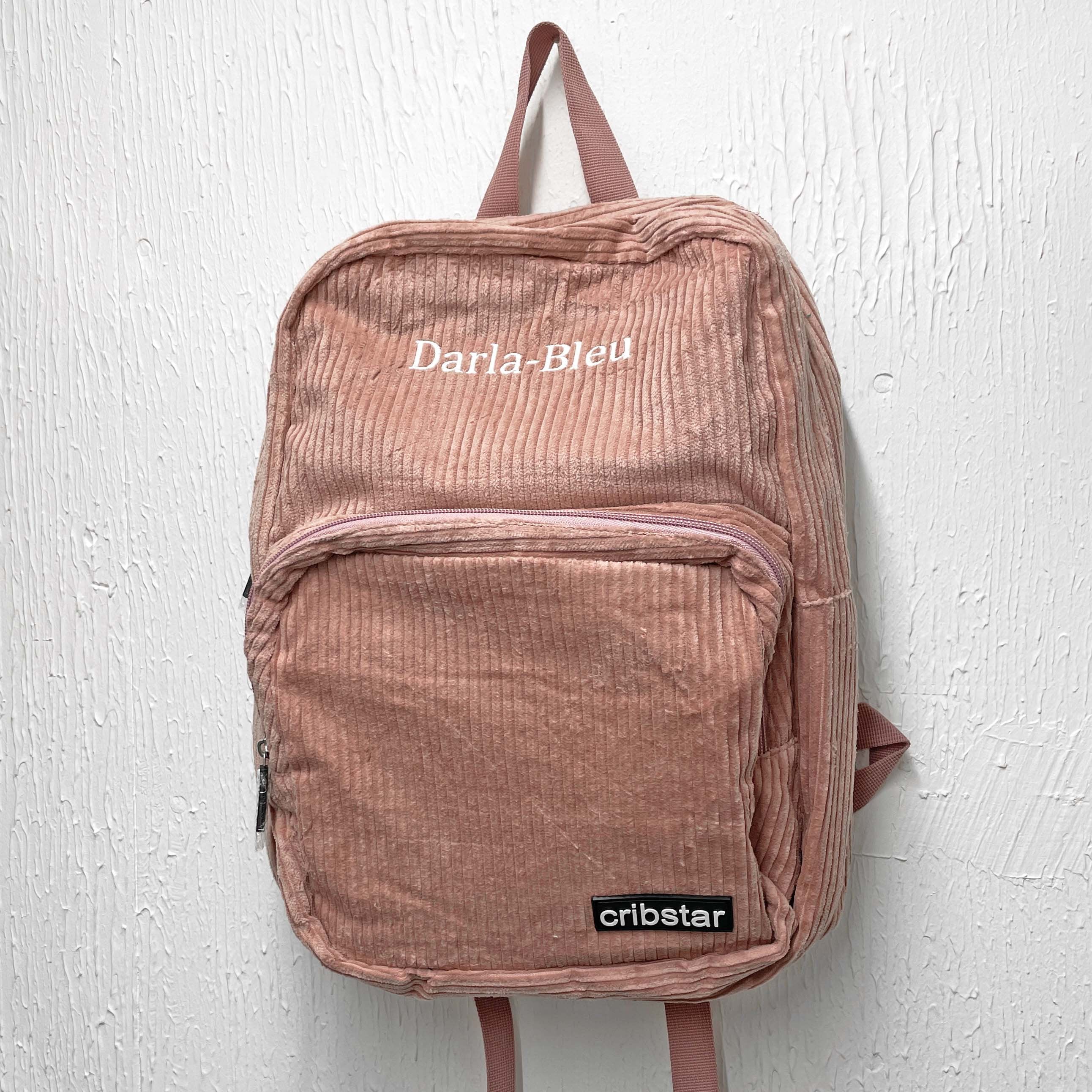 corduroy backpack personalised