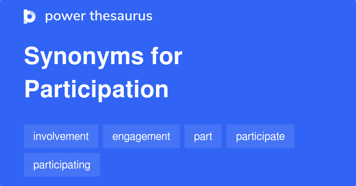 participation synonym