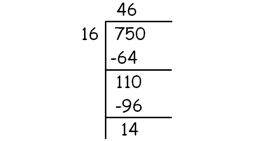 750 divided by 5