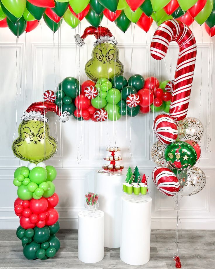 grinch balloon ideas