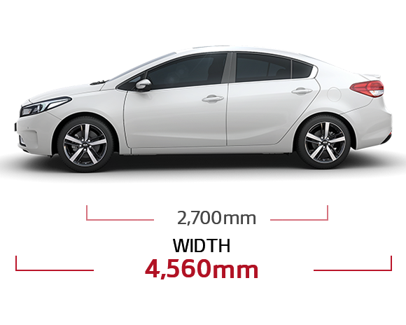 kia forte dimensions