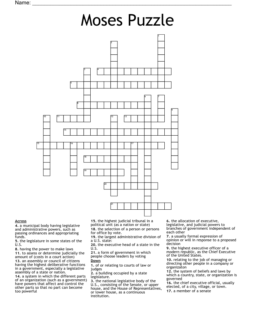 administrative official crossword clue