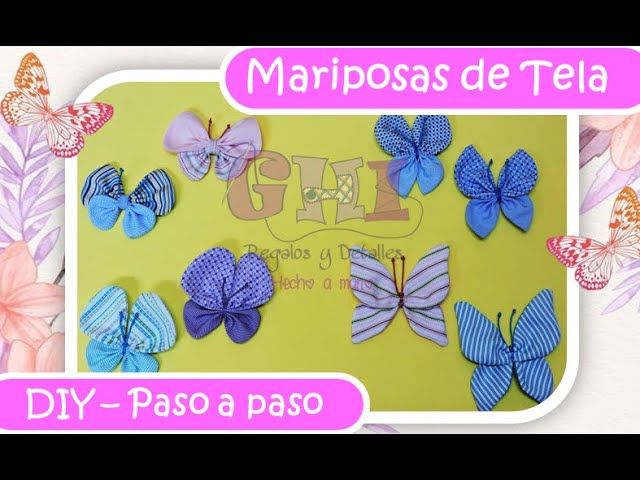 mariposas de tela para decorar