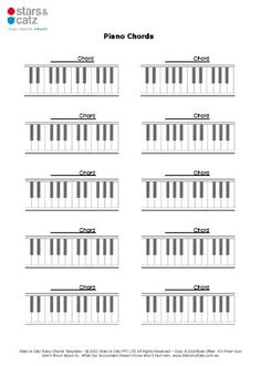 blank piano chord chart