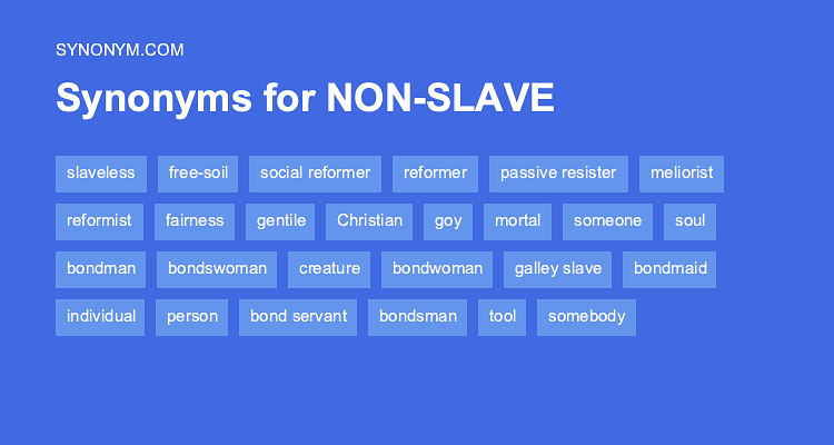 slavery thesaurus