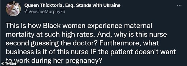 nurse berates pregnant woman