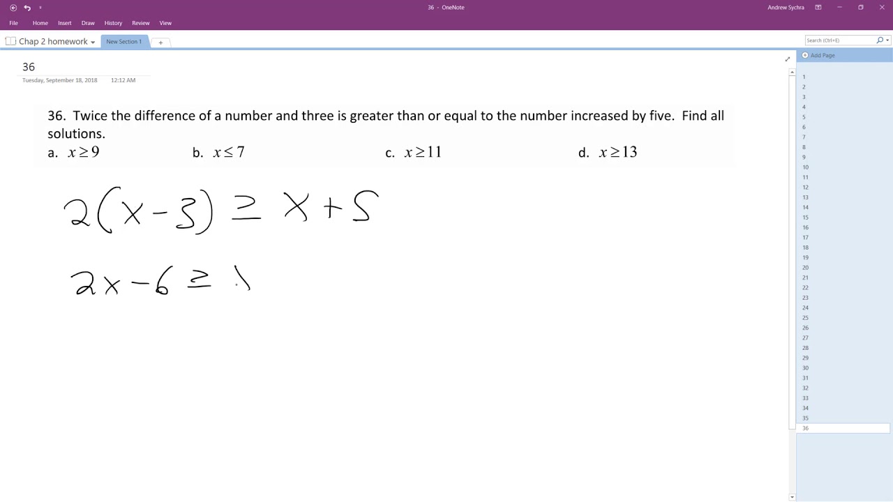 the difference of twice a number and eleven is fifty