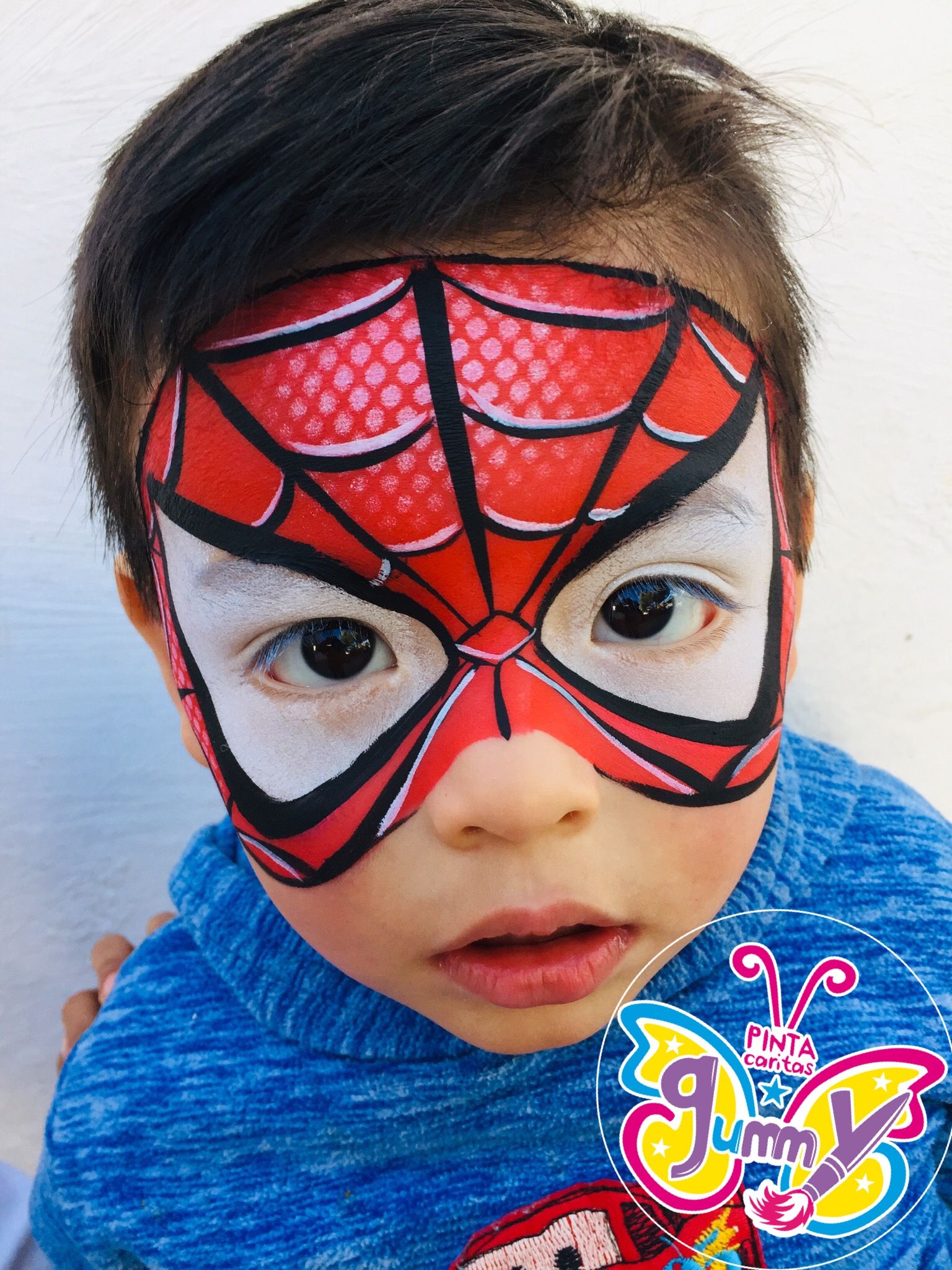 cara spiderman pintada