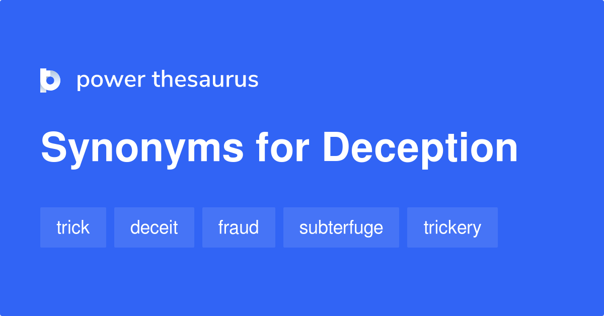 synonyms for deception