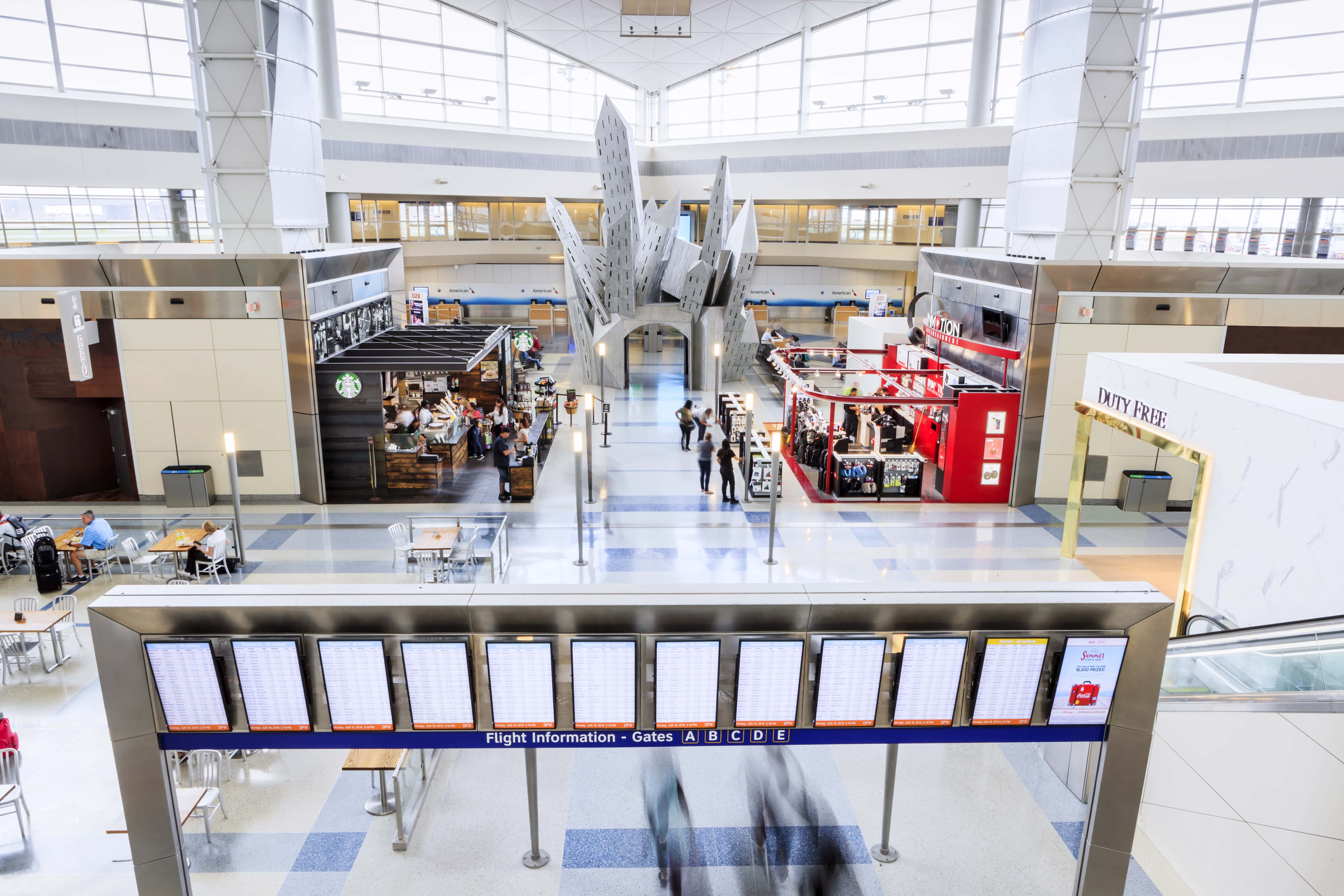 dfw departures