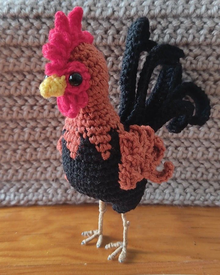 gallo amigurumi