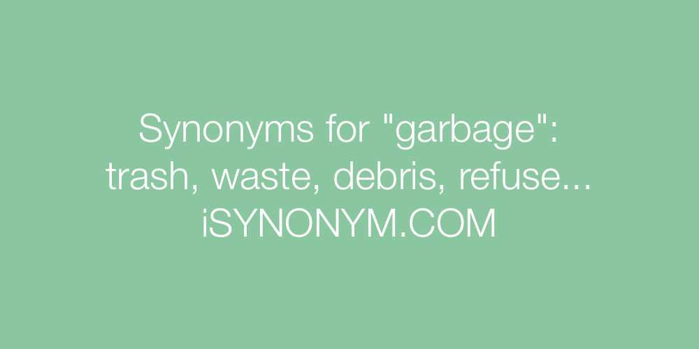 another word for garbage