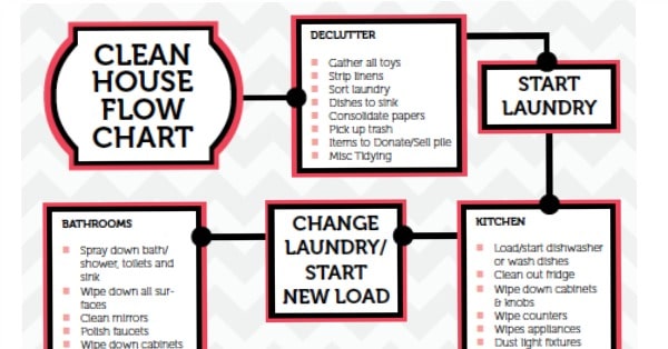 speed cleaning flow chart